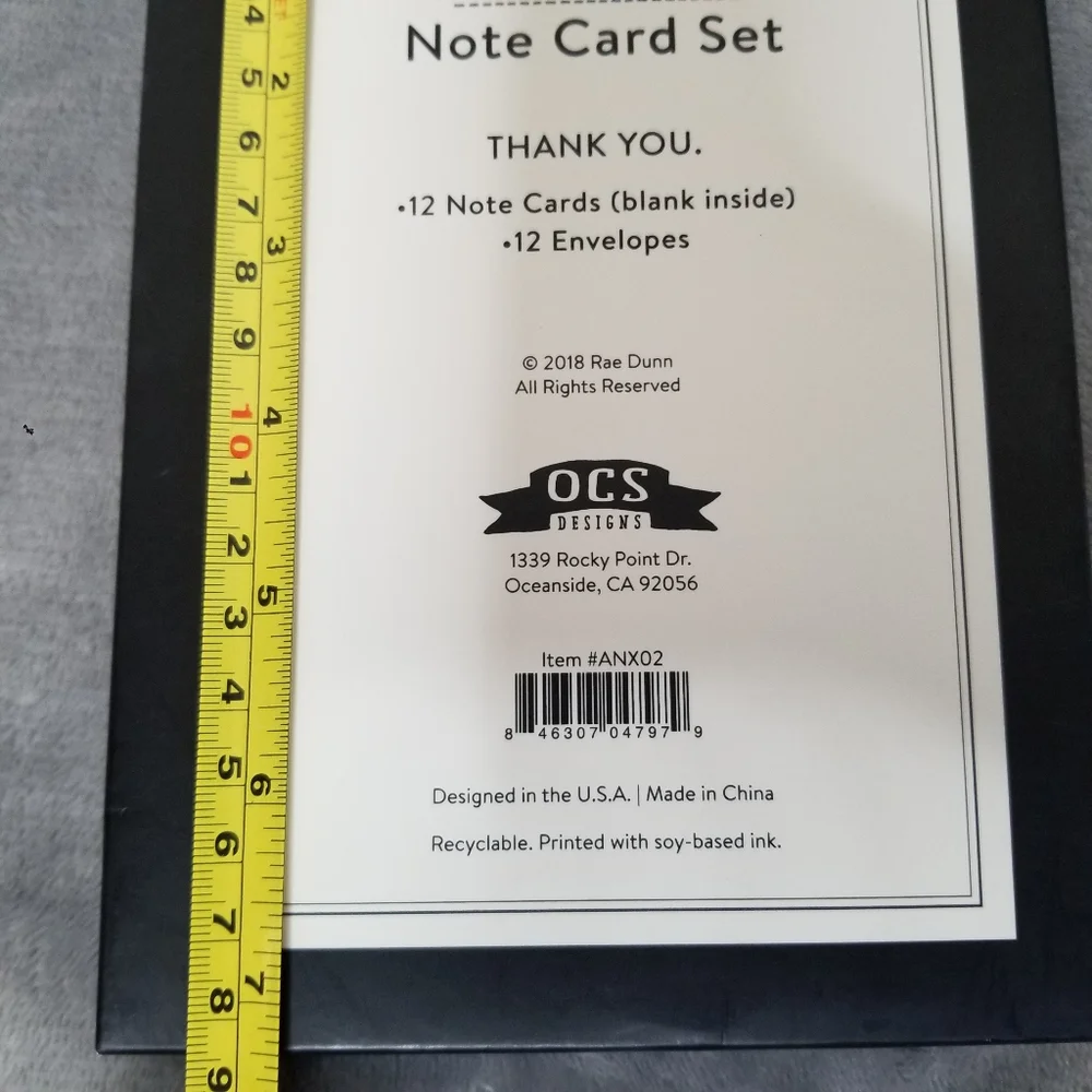 Rae Dunn | Thank You Card Set & Task List Pad NWT